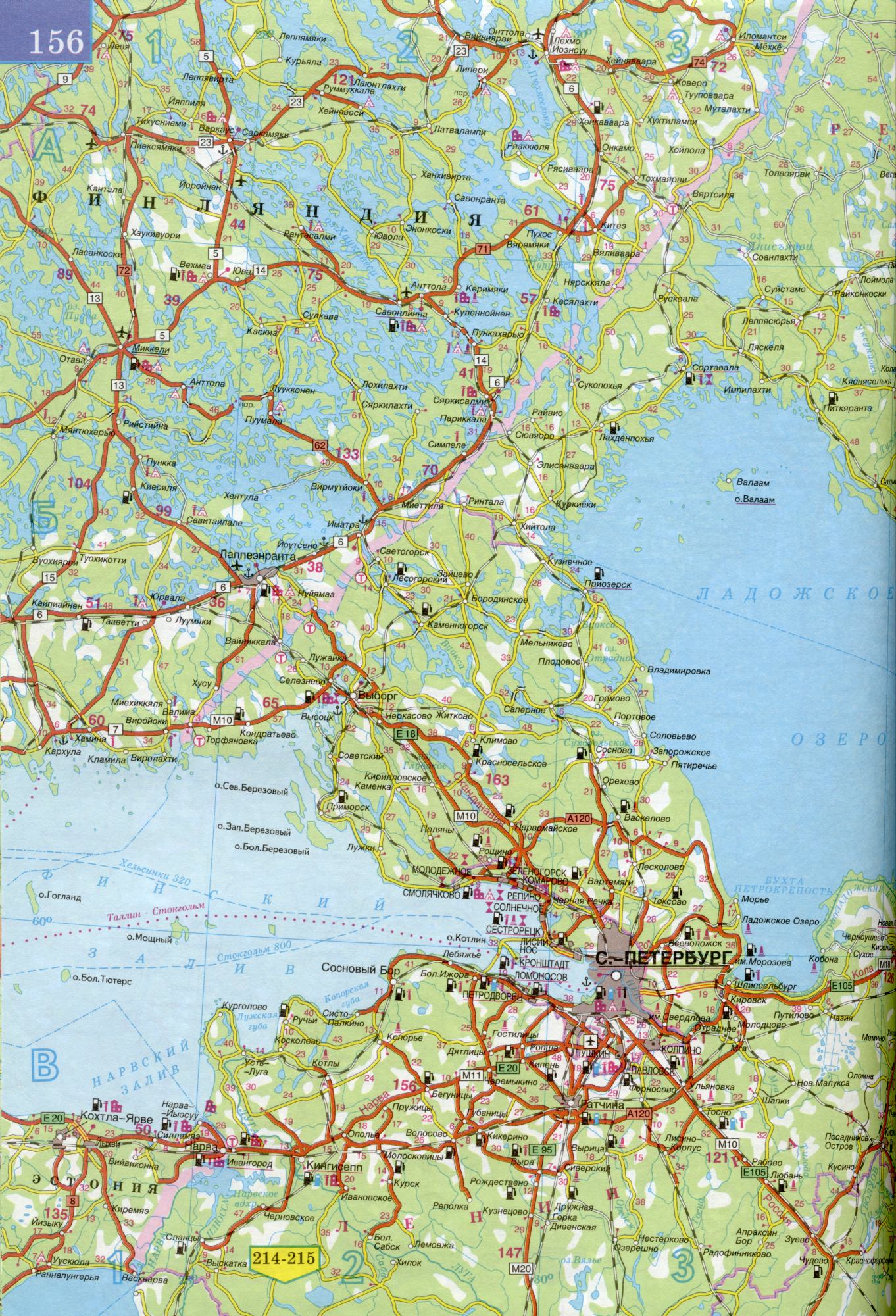 Карта республики Карелия 1см=15км. Карта автомобильных дорог республика Карелия. Скачать бесплатно подробную карту , A1 - 