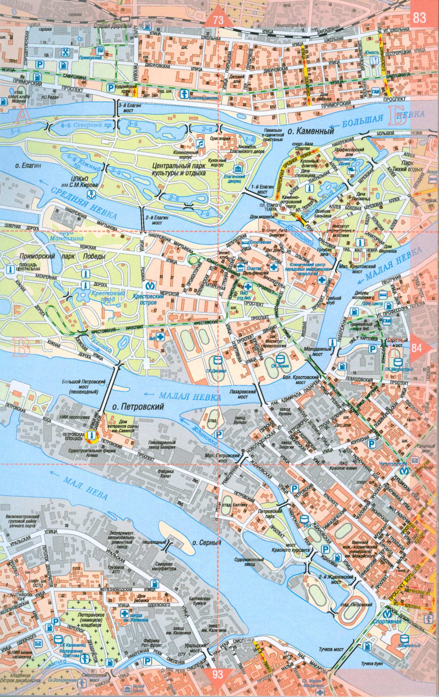 карта улиц санкт петербурга